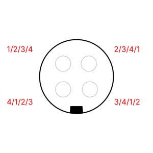 4-PIN connector pins definition is unkown