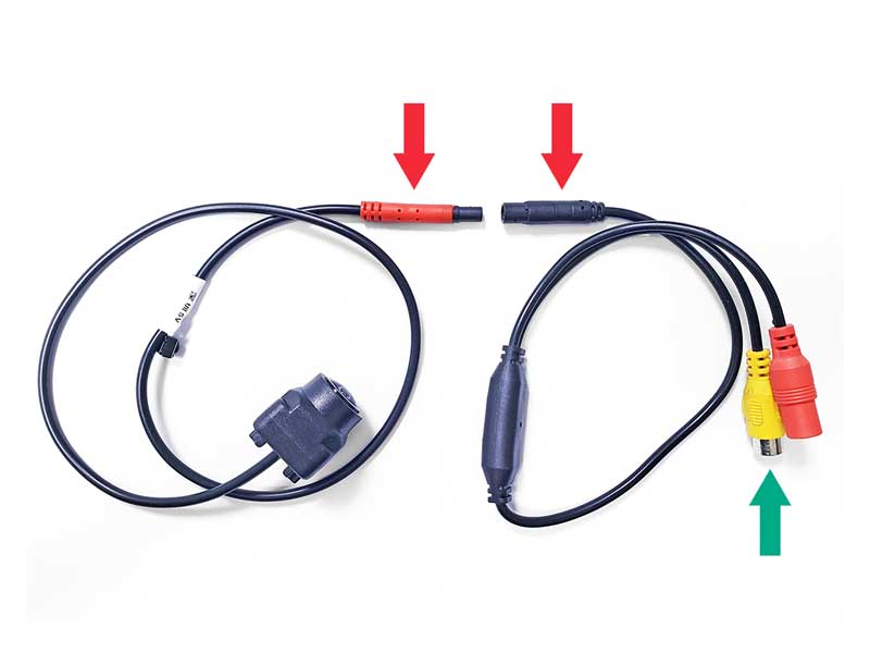connect universal camera with RCA adapter