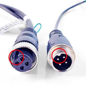 4-PIN Aviation Fool-Proof Design