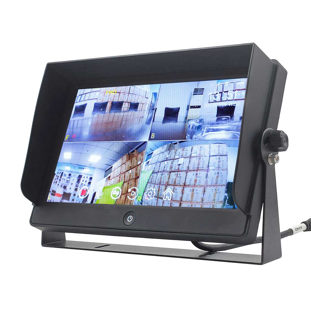 EV-1026MY-TC-MAX: Apple Carplay and Android Auto Compatible Backup Camera and Monitor System - Quad Split Screen - Shop Gallery