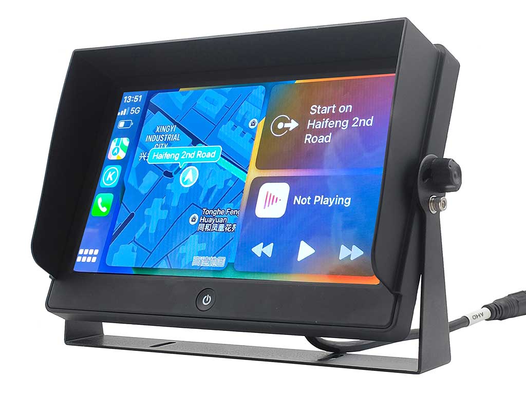 EV-1026MY-TC-MAX: Apple Carplay and Android Auto Compatible Backup Camera and Monitor System - CarPlay Connected